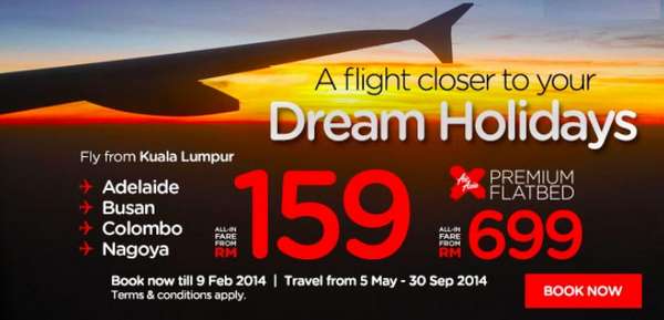 AirAsia X Dream Holidays Promotion 2014