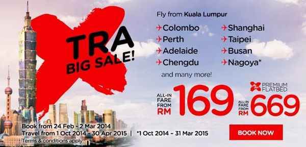 AirAsia Xtra Big Sale Promotion (Oct 2014 – Apr 2015)