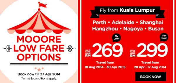 AirAsia X More Low Fare Option Promotion
