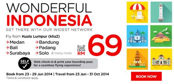 AirAsia Promotion To Wonderful Indonesia