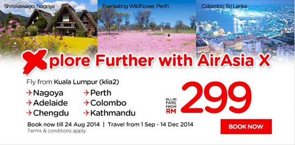 AirAsia X Xplore Further Promotion