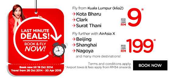 AirAsia Last Minute Deals Promotion