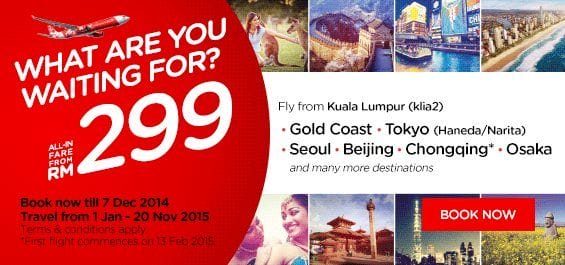 AirAsia X Promotion 2015 (January -November)