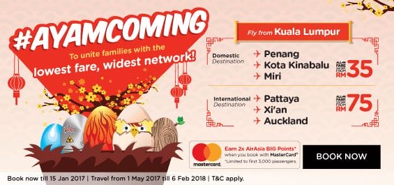 AirAsia Ayam Coming Promo