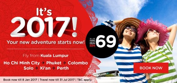 AirAsia New Adventure Promotion 2017