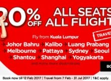 AirAsia 20 Percent Off Promo
