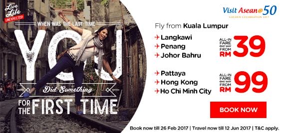 AirAsia Visit Asean Promotion From RM29