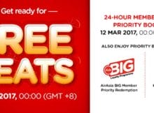 AirAsia Free Seats Deal March 2017