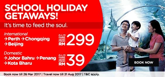 AirAsia School Holidays Getaway Promo