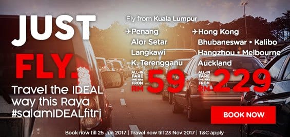 AirAsia Just Fly This Raya Promo 2017