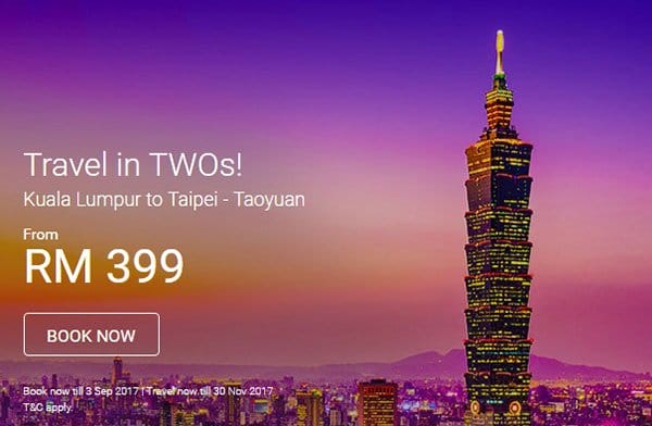 AirAsia Travel In Twos Promotion 2017