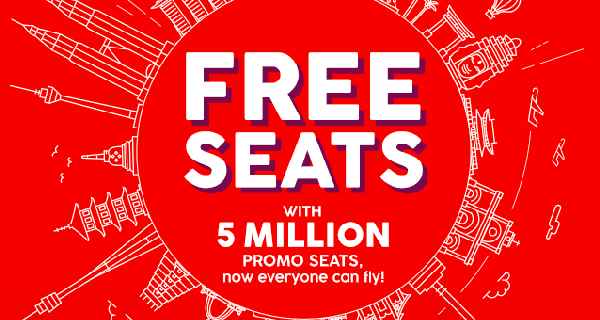 AirAsia 5 Million Free Seats On Sale