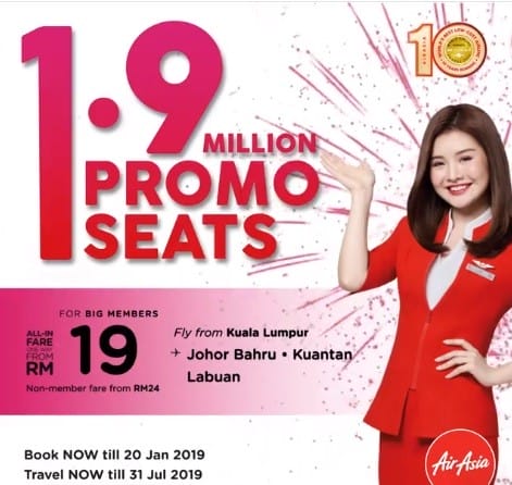 Airasia 2019 New Year Promo