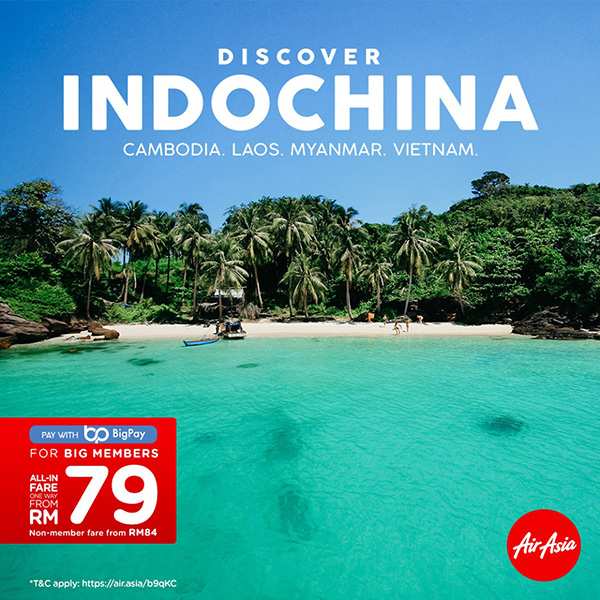 AirAsia Indochina Promo Fares from RM79