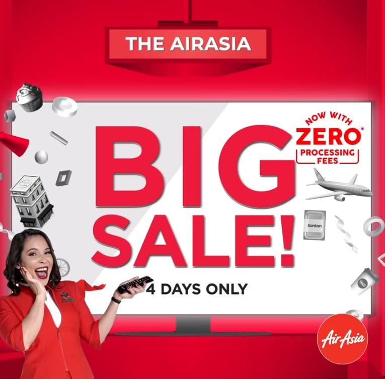 AirAsia BIG Sale: 6 Million Free Seats Promo From RM12