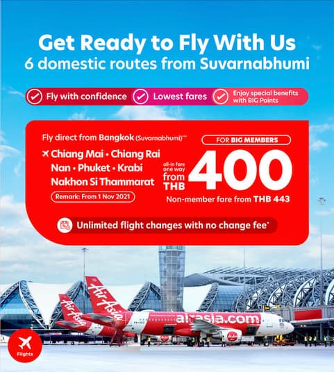 AirAsia Thailand Resumes Flights from Suvarnabhumi Airport