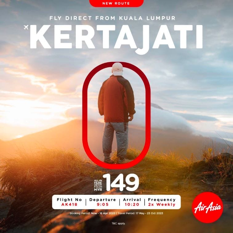 AirAsia will be the First Airline to Fly from Kuala Lumpur to Kertajati