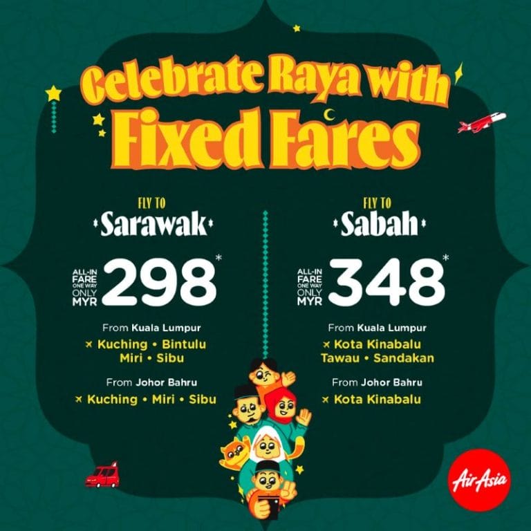 AirAsia Offers Low Fares for Malaysians to Travel Home for Hari Raya 2024